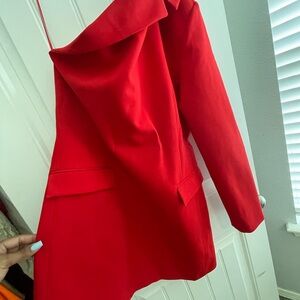 Chic Red Blazer